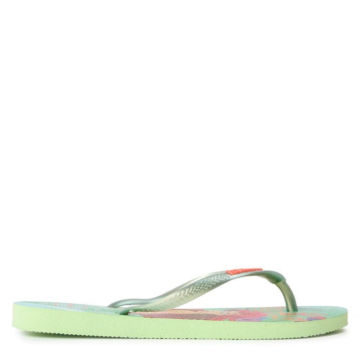 Havaianas Women's Yellow Slim Princess Beige Flip Flops in Size 3.5, Sports Direct