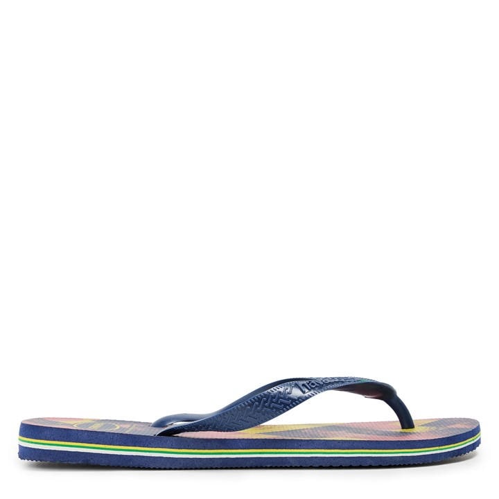 Havaianas Women's Blue Brasil Fresh Black Flip Flops in Size 6.5, Sports Direct