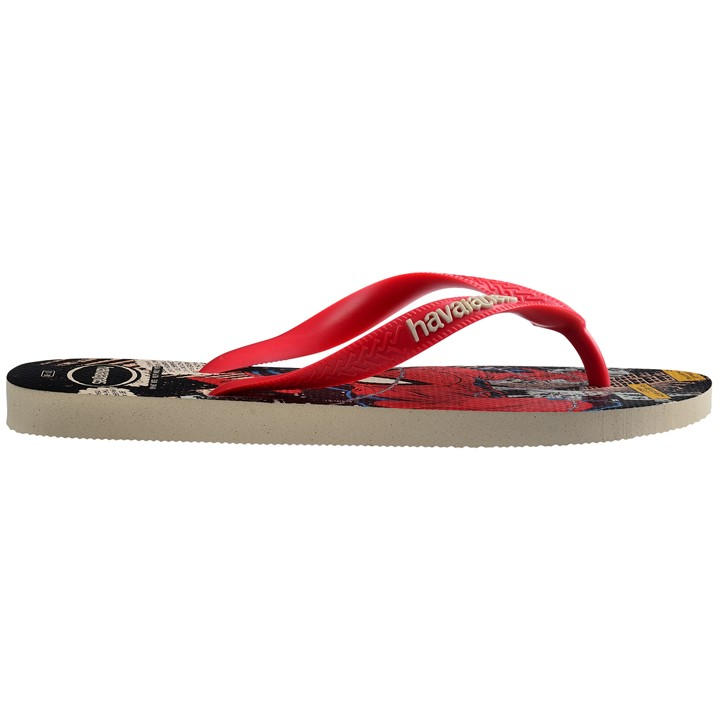 Havaianas Women's Beige Top Marvel Classics Flip Flops in Size C13, Sports Direct