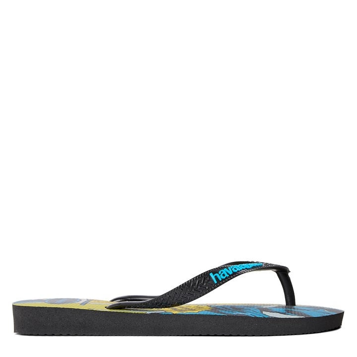 Havaianas Women's Black Top Marvel Classics Beige Flip Flops in Size 3.5, Sports Direct