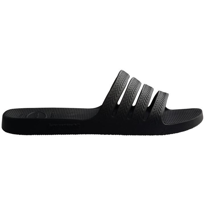Havaianas Women's Black Slide Flip Flops in Size 1.5, Sports Direct