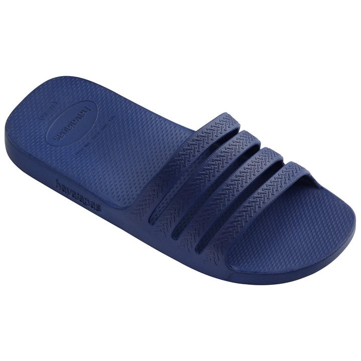 Havaianas Women's Blue Slide Flip Flops in Size 1.5, Sports Direct