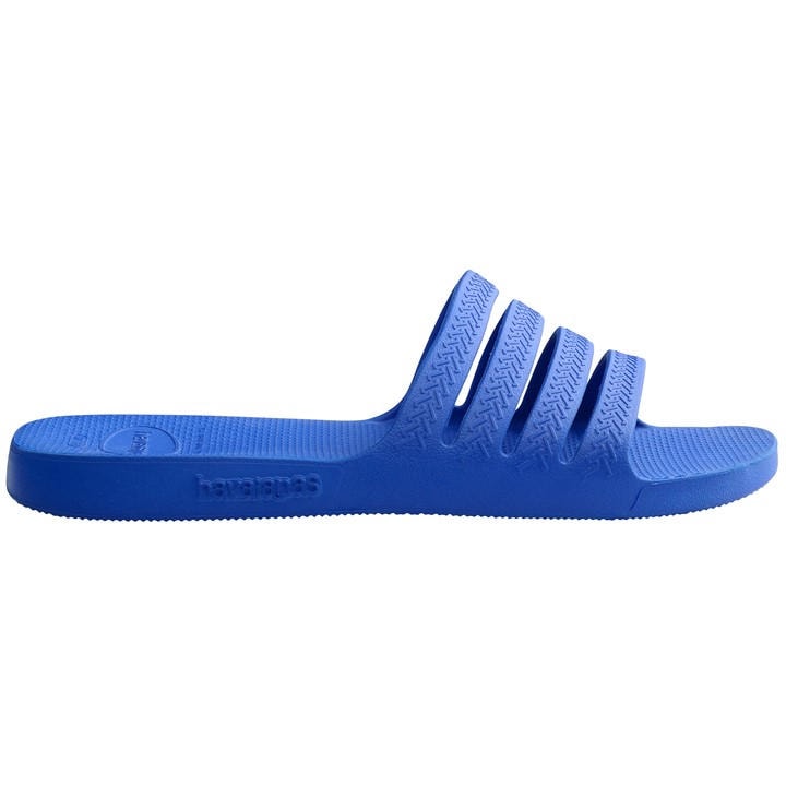 Havaianas Women's Blue Slide Flip Flops in Size 3.5, Sports Direct