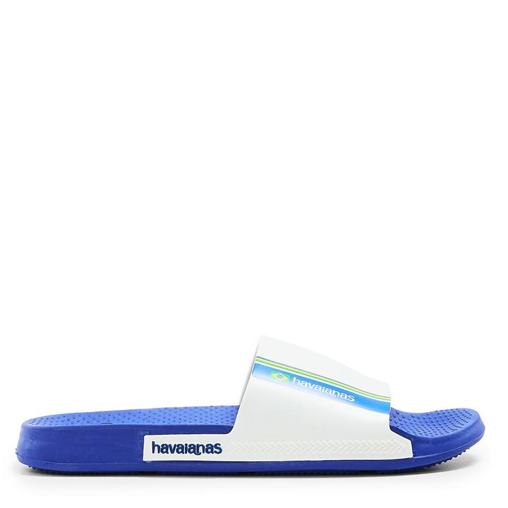 Havaianas Women's Blue Slide Brasil Black Flip Flops in Size C13, Sports Direct