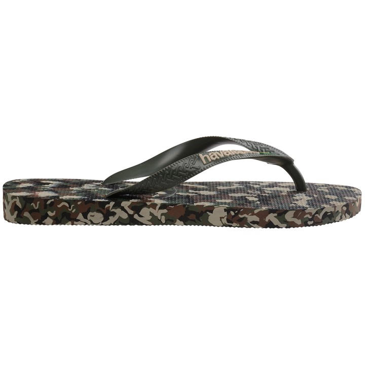 Havaianas Women's Brasil Tech Ii Navy Blue Flip Flops - Green - 1/2 - Image 2