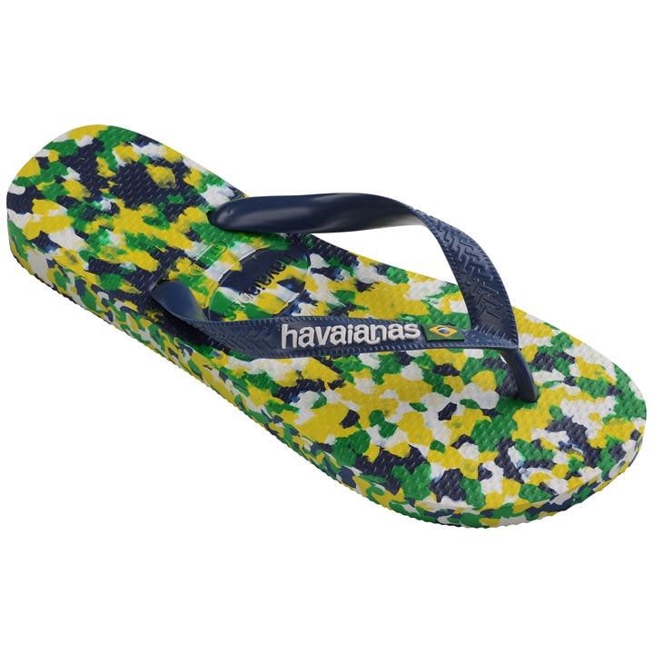 Havaianas Women's White Brasil Flip Flops in Size 6.5, Sports Direct
