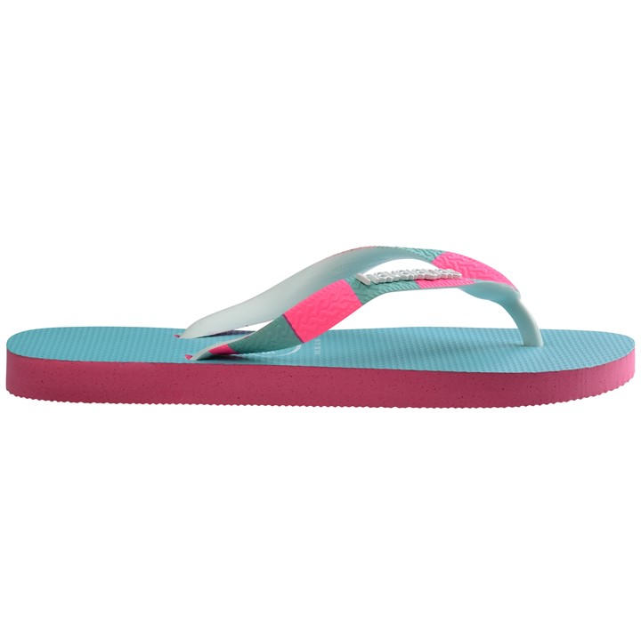 Havaianas Women's Pink Top Print Flip Flops in Size 1.5, Sports Direct