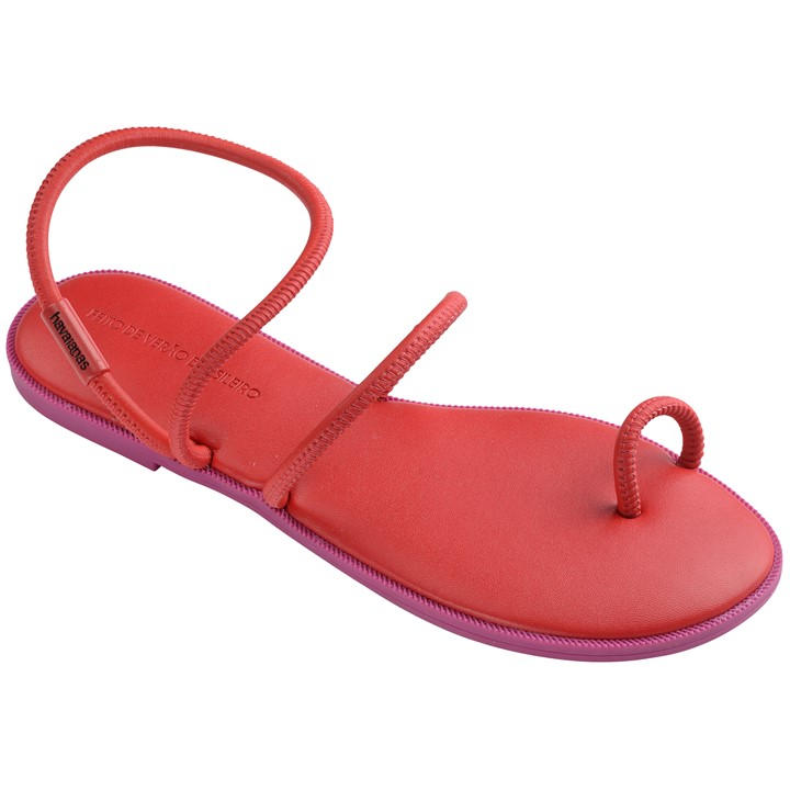 Havaianas Women's Red Una Sandl Flip Flops in Size 2, Sports Direct