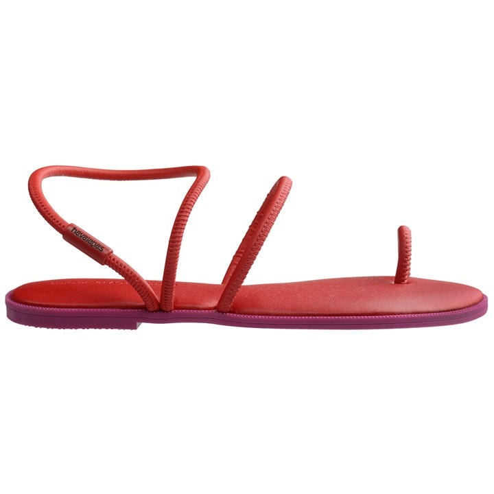 Havaianas Women's Red Una Sandl Flip Flops in Size 5.5, Sports Direct