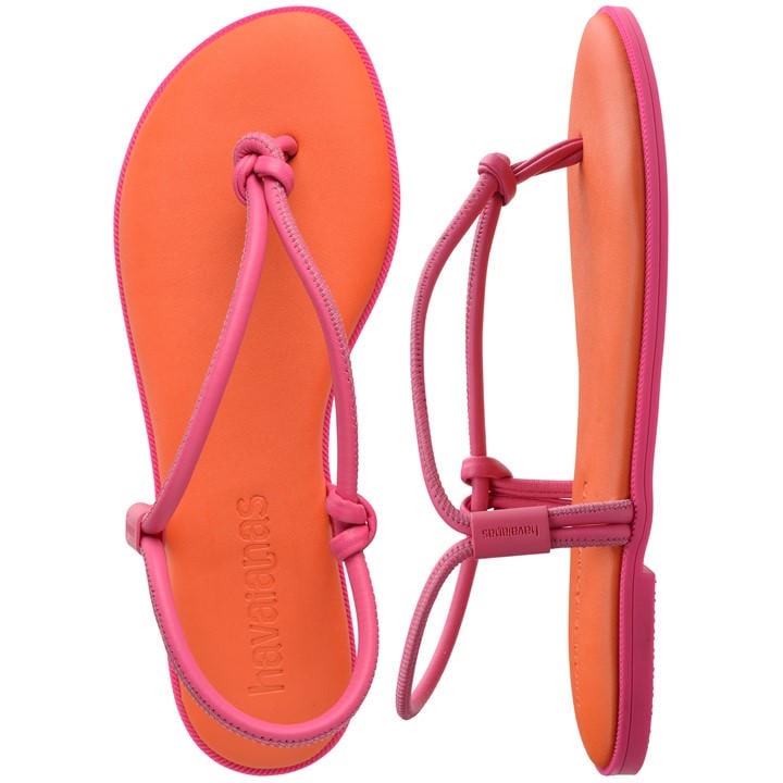 Havaianas Women's Orange Una Sandl Flip Flops in Size 3, Sports Direct