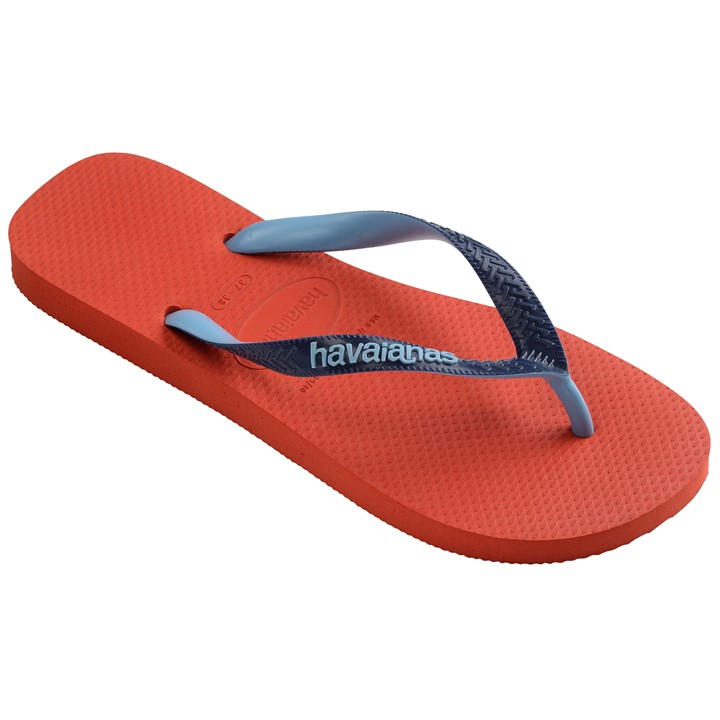 Havaianas Women's Orange Top Mix Vibe Green Flip Flops in Size 8, Sports Direct