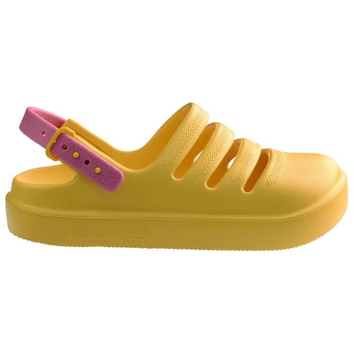 Havaianas Women's Yellow Flip Flops in Size 3.5, Sports Direct