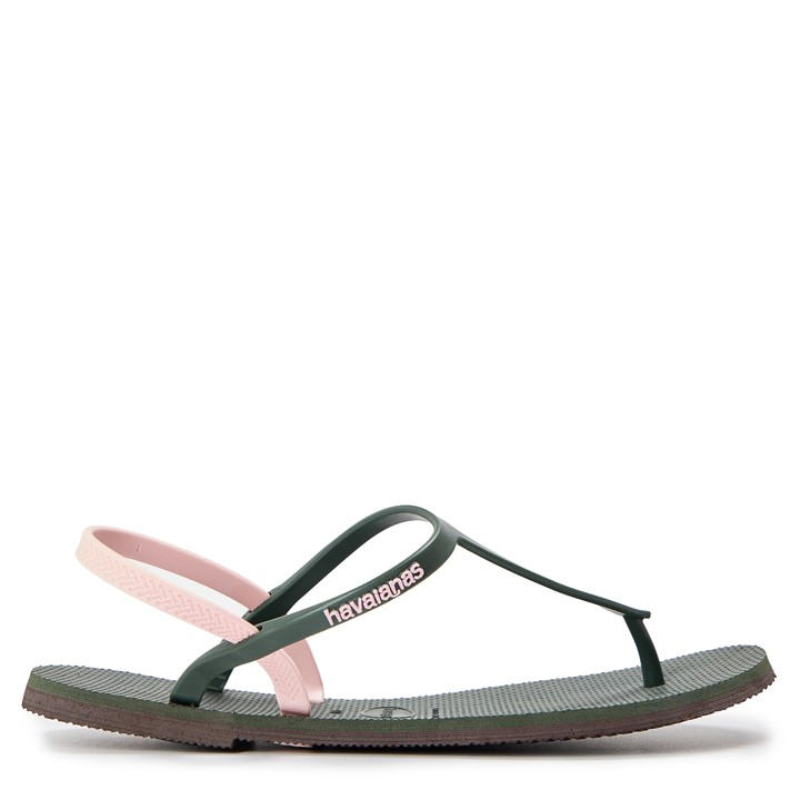Havaianas Women's Green Hav. You Paraty Rj Crocus Rose Flip Flops in Size 3, Sports Direct
