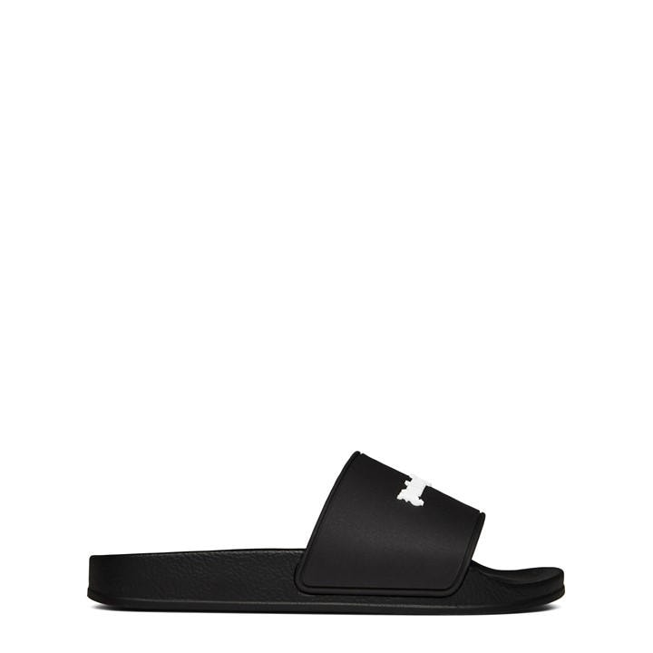 Palm Angels Women's Black Monogram Pool Slider in Size 5, Sports Direct