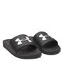 Black/Blk/White - Under Armour - Women's Slider