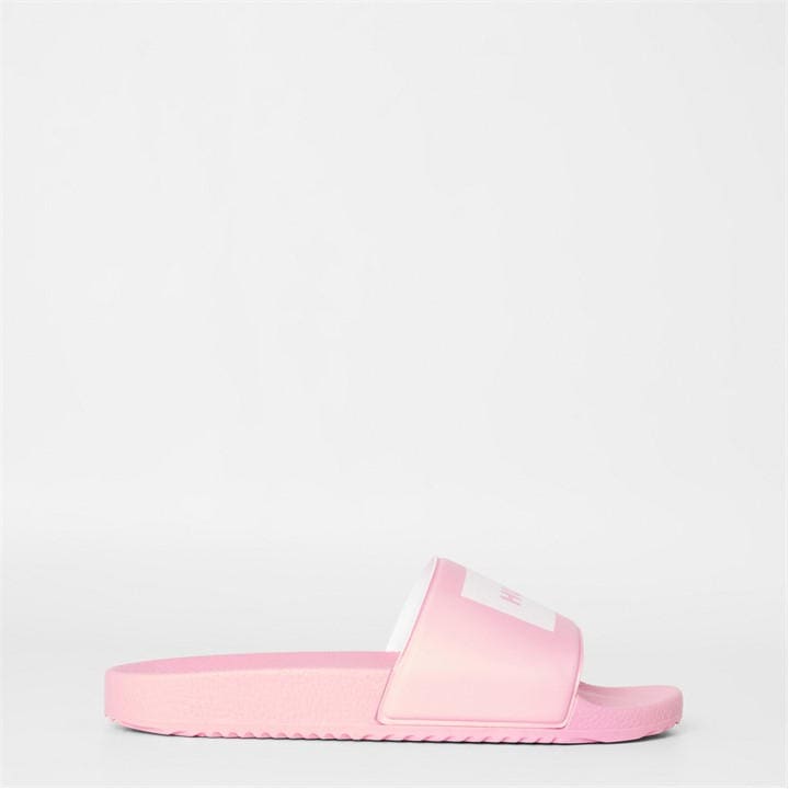 Hugo Women's Pink Time In Sliders in Size 3, Sports Direct