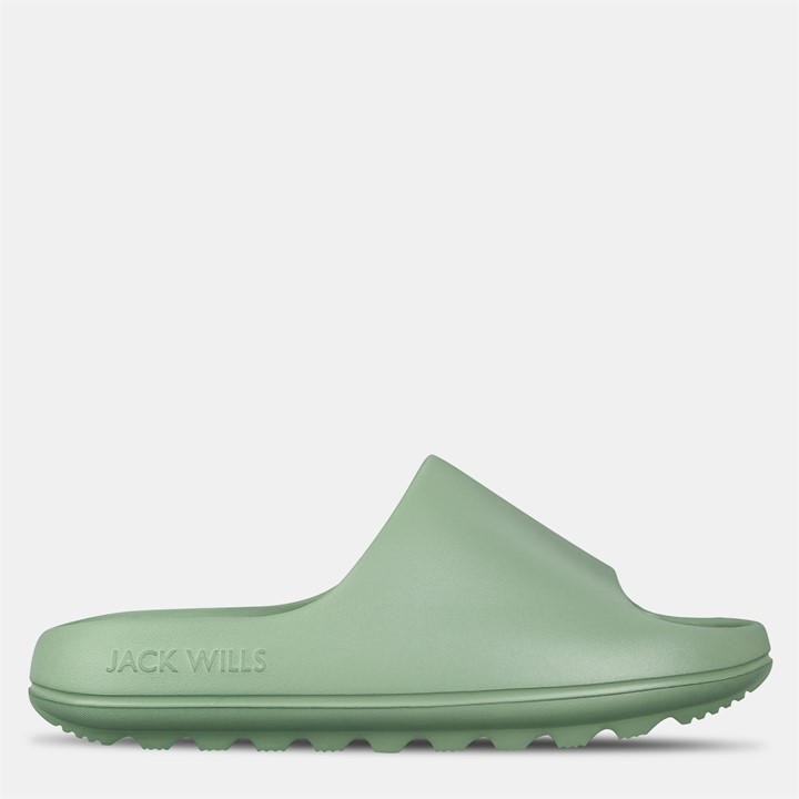 Jack Wills Women's Green Chunky Sliders in Size 8, Sports Direct