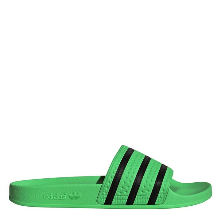 Adidas Boys Green Kids' Adilette Slider in Size 4, Sports Direct
