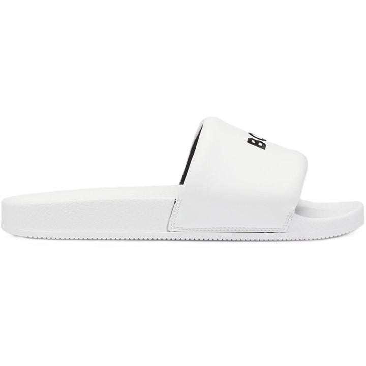 Boss Boys White Kids' Reese Slider Napu Pool Sliders in Size 3.5, Sports Direct