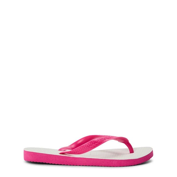 White/Pink - Havaianas - Hav. Tradicional Black 35/36 Flip Flops Unisex Kids