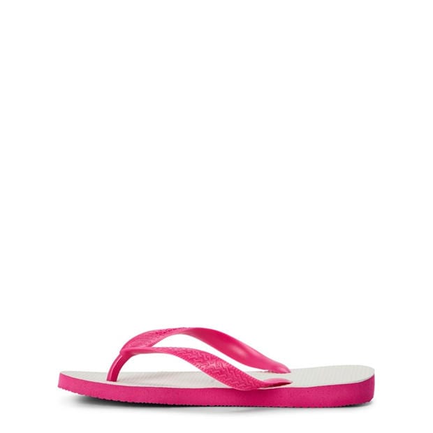 White/Pink - Havaianas - Hav. Tradicional Black 35/36 Flip Flops Unisex Kids