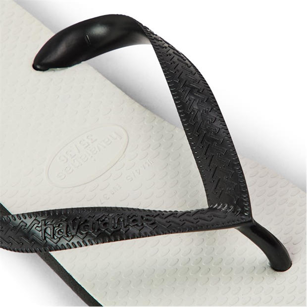 Black/White - Havaianas - Hav. Tradicional Black 35/36 Flip Flops Unisex Kids