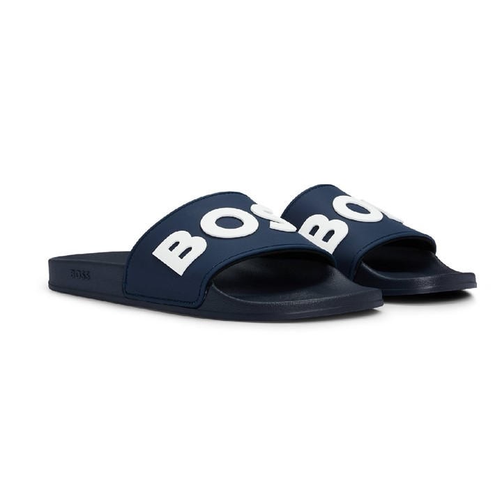 Boss Boys Blue Kids' Kirk Slider Pool Sliders in Size 4, Sports Direct