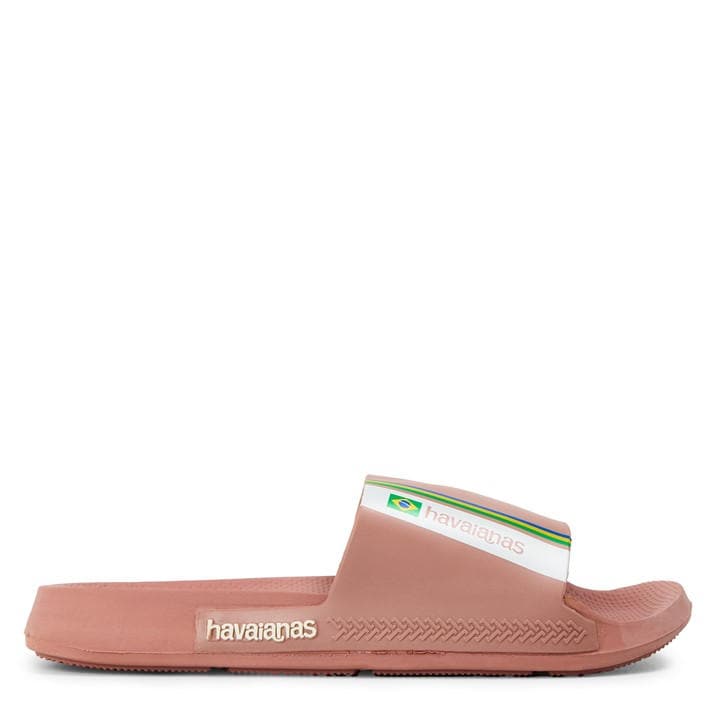 Havaianas Women's Pink Hav. Slide Brasil Crocus Rose 37/38 Flip Flops in Size 5, Sports Direct
