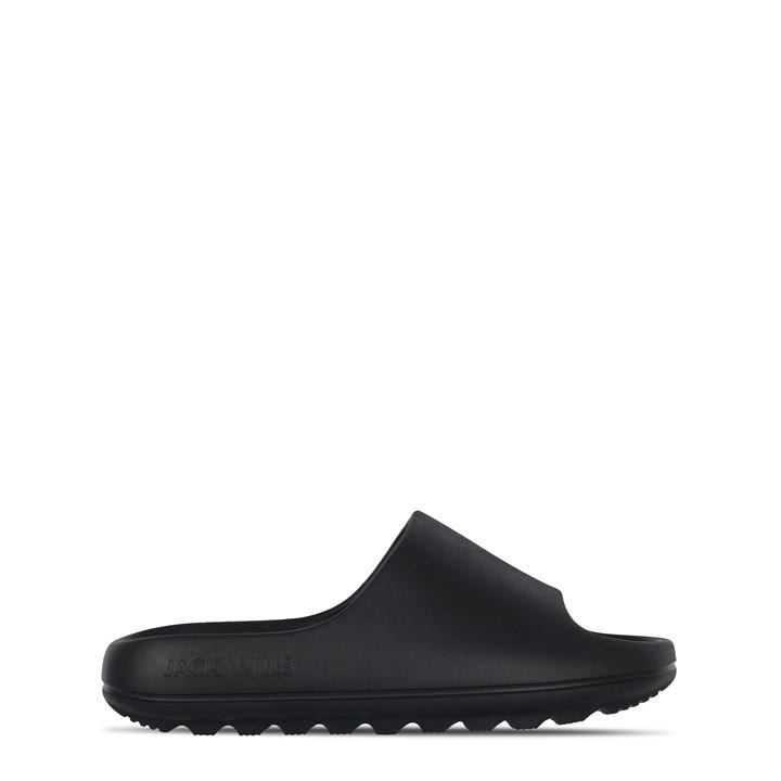 Jack Wills Boys Black Chunky Sliders  in Size 3, Sports Direct