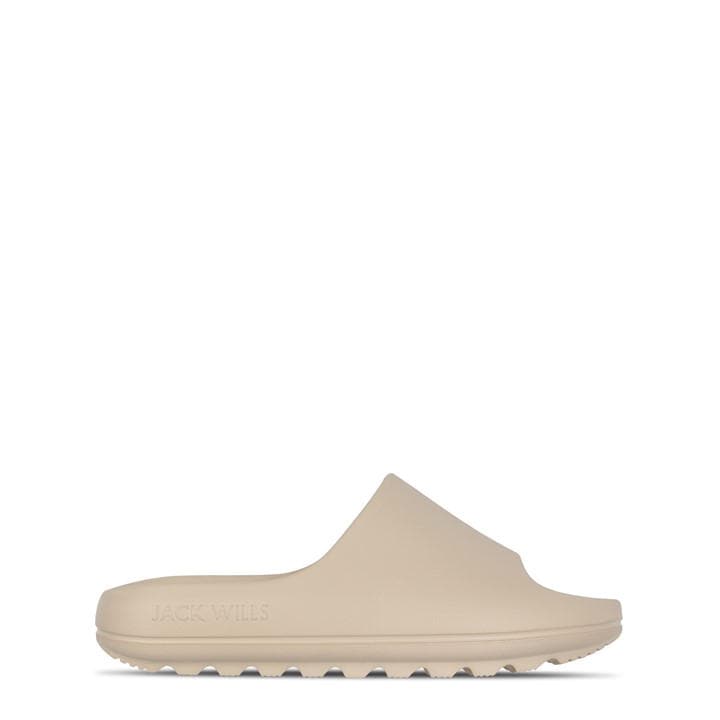 Jack Wills Boys Cream Chunky Sliders  in Size 4, Sports Direct