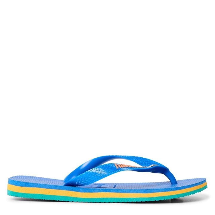 Havaianas Women's Blue Brasil Flip Flops in Size 3.5, Sports Direct