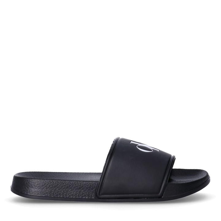 Calvin Klein Jeans Boys Black Kids' Pool Sliders in Size C11.5, Sports Direct