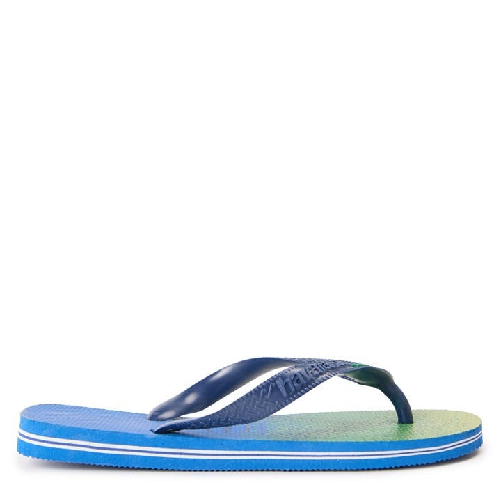 Havaianas Women's Blue Brasil Flip Flops in Size 3.5, Sports Direct