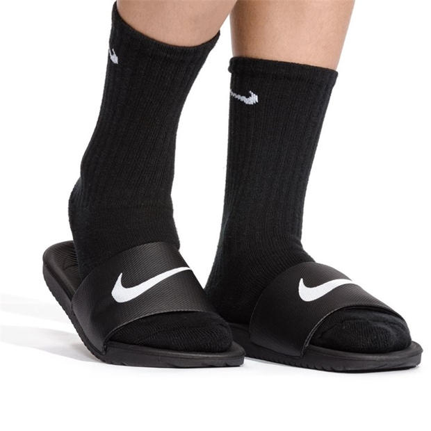 Black/White - Nike - Kawa Junior Slides