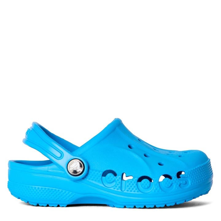 Crocs Boys Blue Baya Clogs  in Size 1, Sports Direct