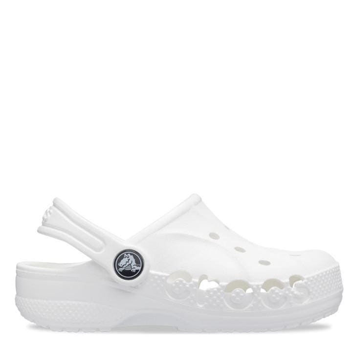 Crocs Boys White Baya Clogs  in Size C11, Sports Direct