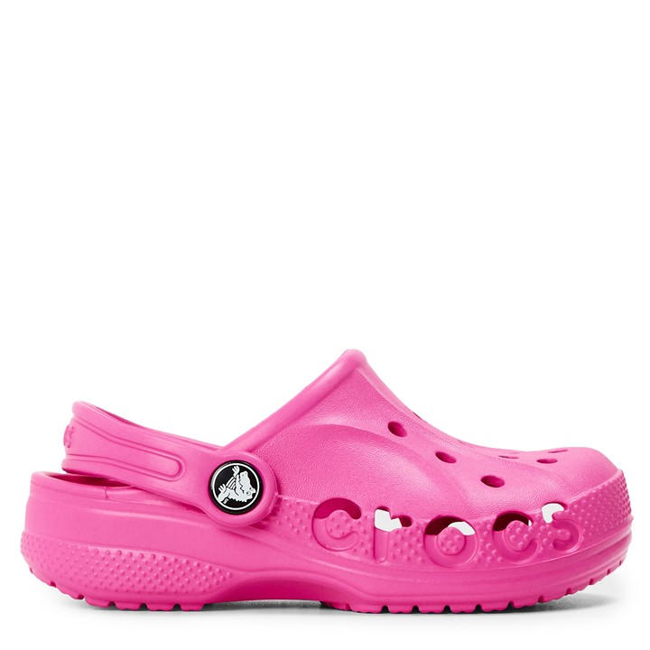 Crocs Boys Pink Baya Clogs  in Size C13, Sports Direct
