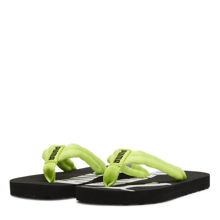 Puma  Kids Green Epic Flip V2 Ps Sliders in Size 1, Sports Direct