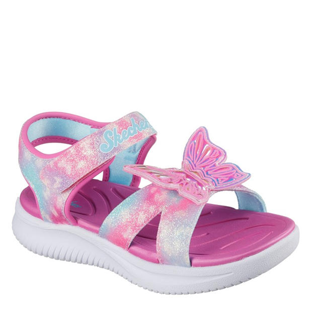 Pink Sparkle - Skechers - Kids' Flat Sandals