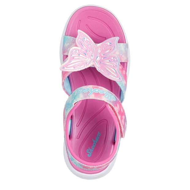 Pink Sparkle - Skechers - Kids' Flat Sandals