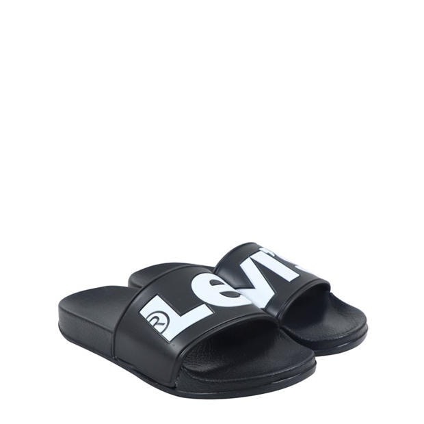 Black 0003 - Levis - Unisex Kids June Pool Sliders
