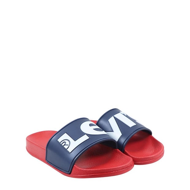 Nvy/Red 0290 - Levis - Unisex Kids June Pool Sliders
