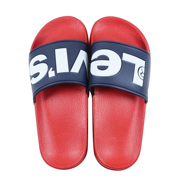 Nvy/Red 0290 - Levis - Unisex Kids June Pool Sliders