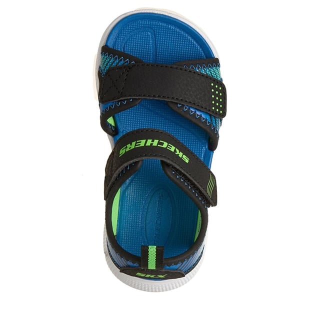 Black/Lime - Skechers - Kids' Flat Sandals