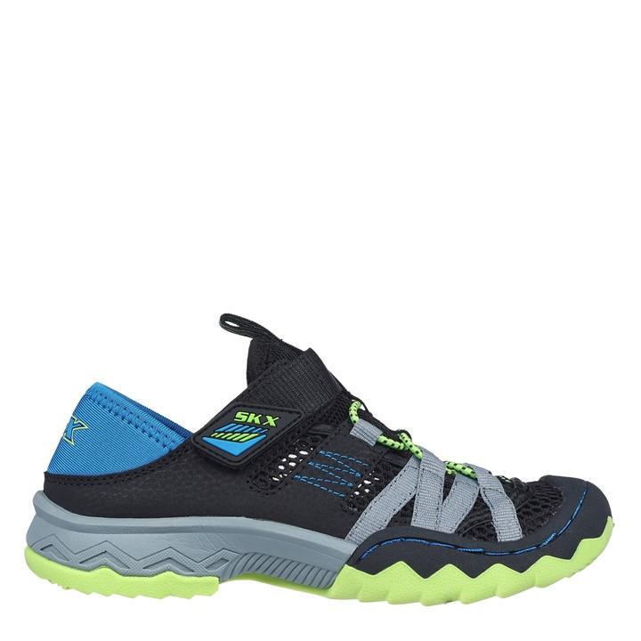 Skechers  Kids Black Kids' Flat Sandals in Size C10, Sports Direct