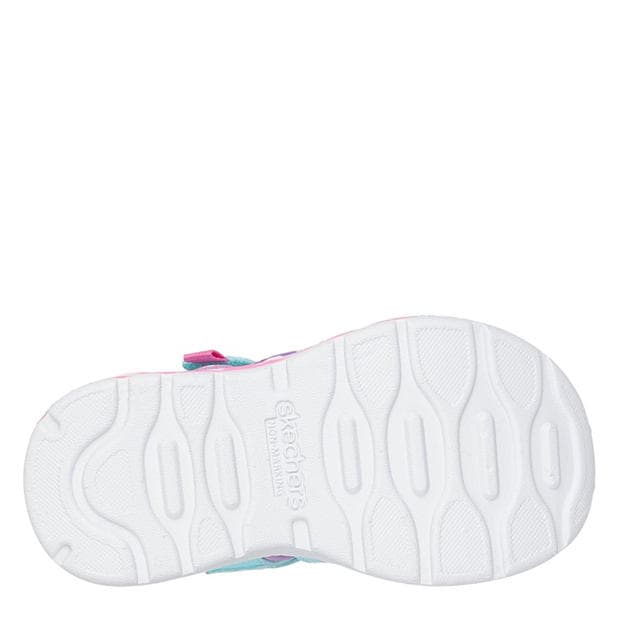 Turq/Lavender - Skechers - Close Toe Sandal W Bungee & Strap Flat Sandals Girls