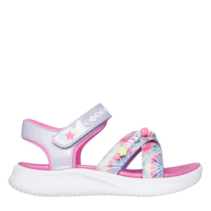 Skechers Girls  Friendship Bracelet Theme Sandal Flat Sandals in Size 1, Sports Direct