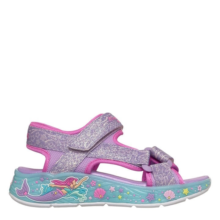 Skechers Girls  Kids' Flat Sandals in Size C12, Sports Direct