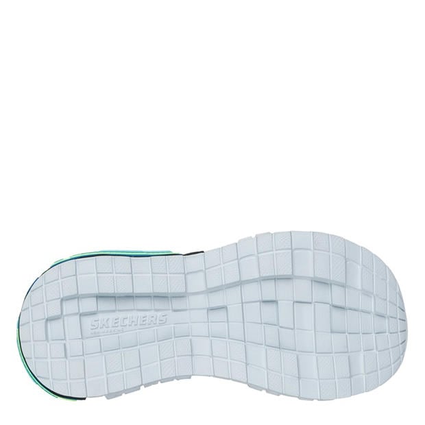 Blue/Lime - Skechers - Mega-Splash 4k Flat Sandals Boys