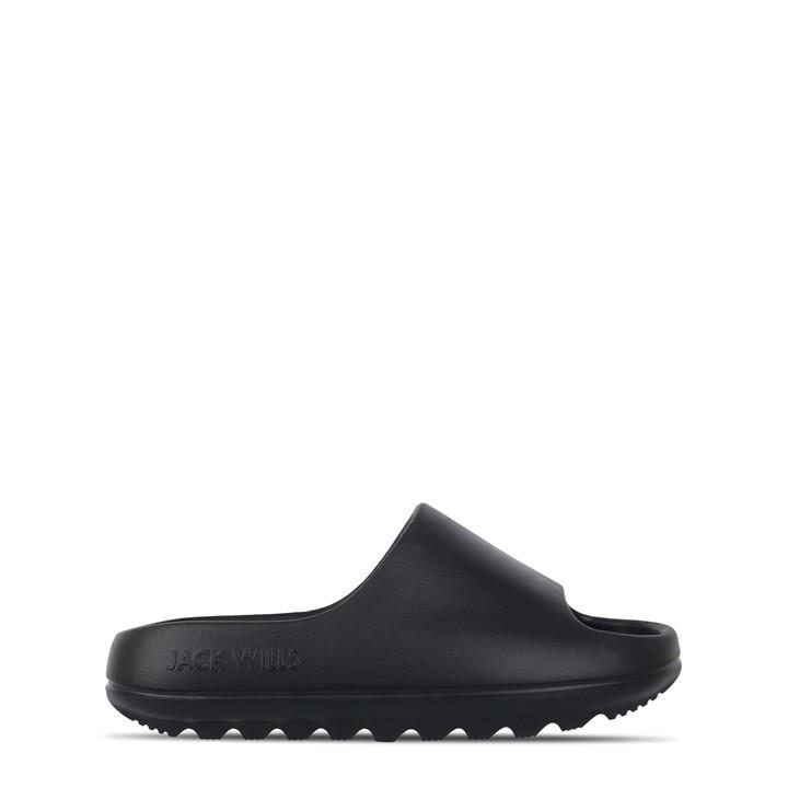 Jack Wills Boys Black Chunky Sliders  in Size C12, Sports Direct